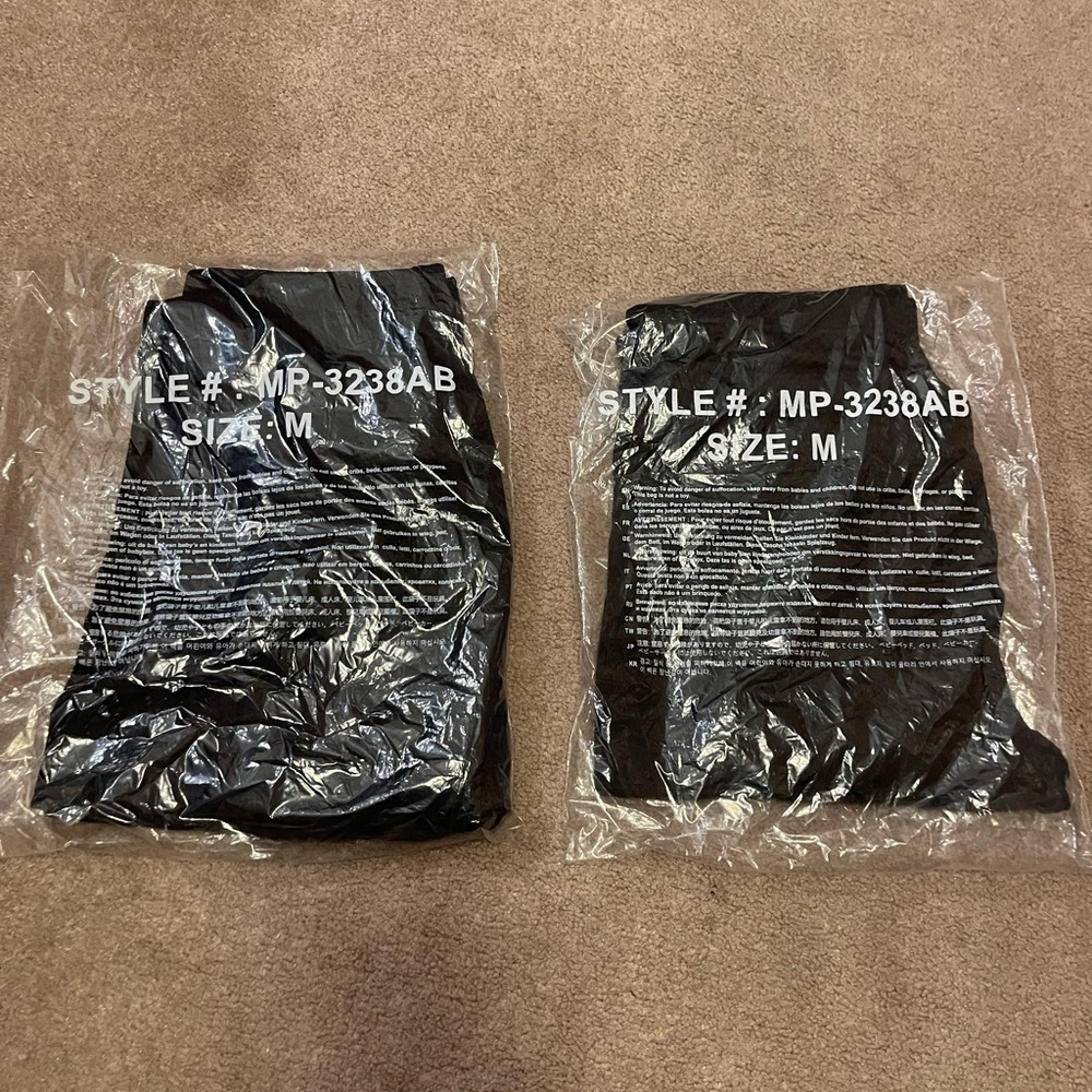 Woman’s medium black Zenana legging lot of 2